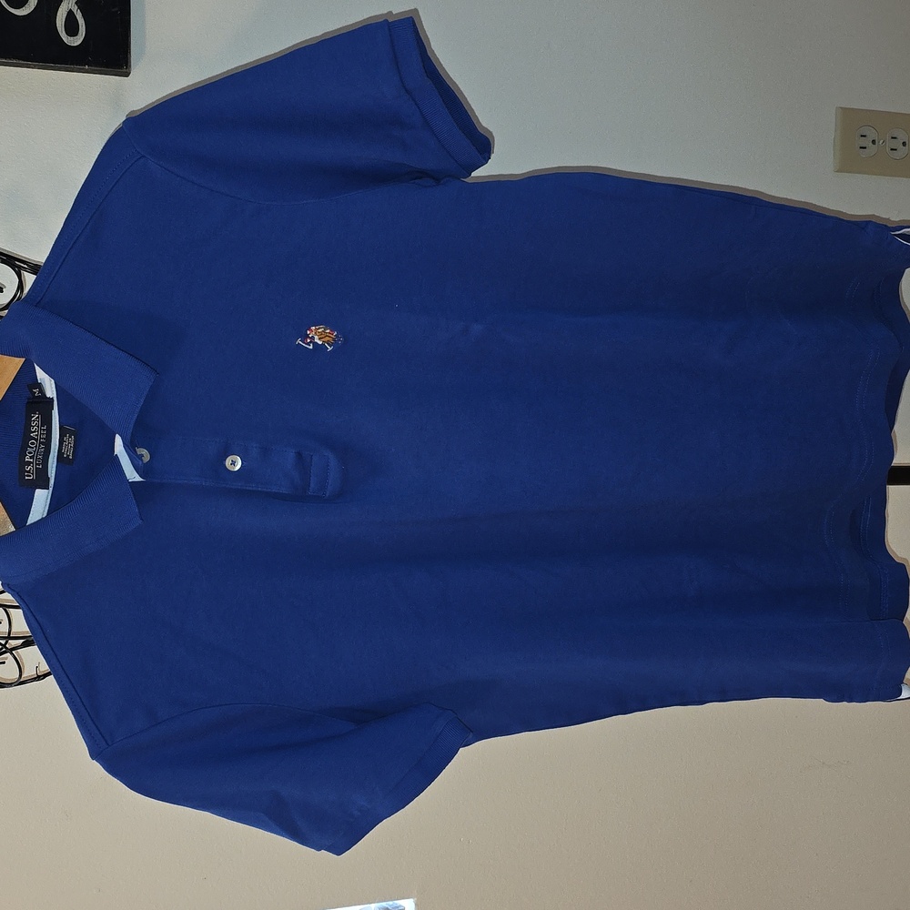 U.S. Polo Assn. Men's Royal Blue Polo Shirt Size Medium (David # 10)